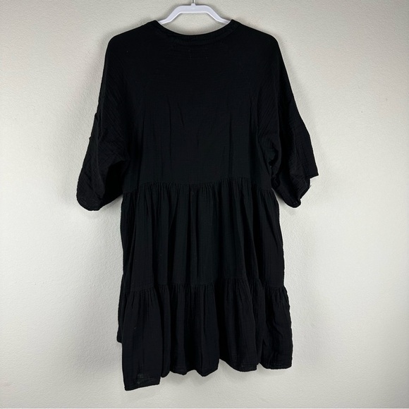 9Seed Black El Matador V-Neck Mini Dress Swim Coverup Size Small - Picture 3 of 6